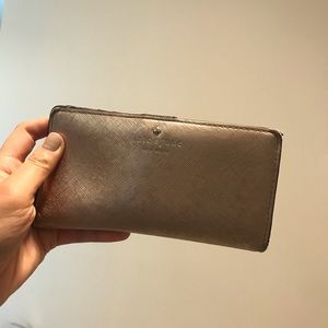 Rose Gold Kate Spade Envelope Wallet